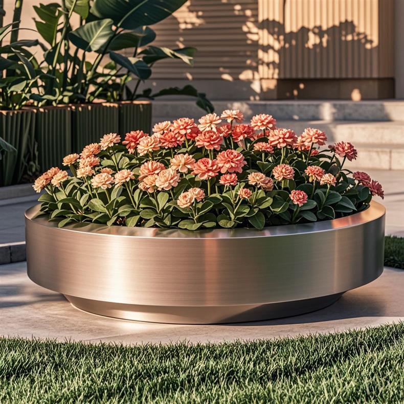Brushed_Stainless_Steel_Flower_Pot