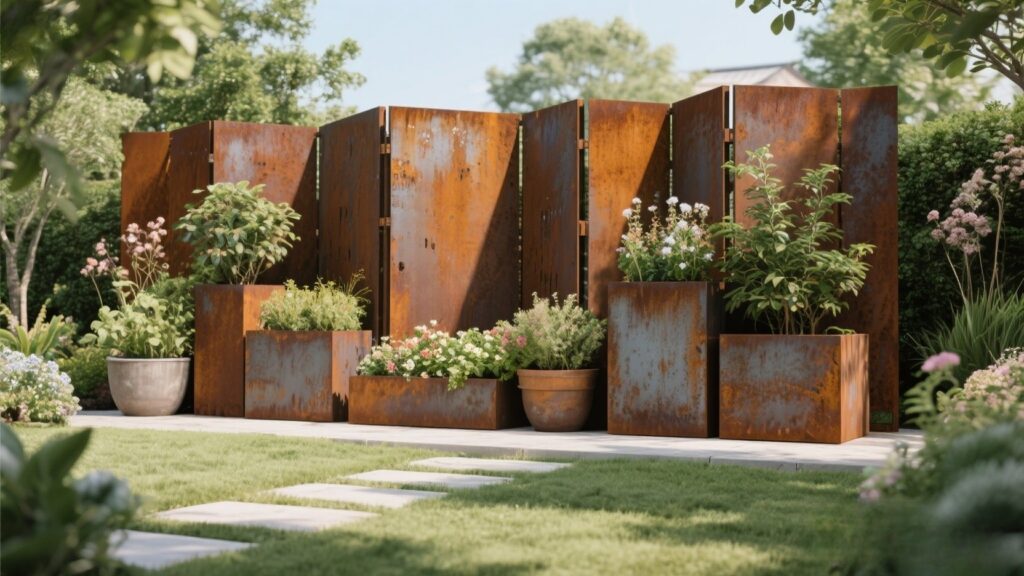 Custom_Corten_Steel_Planters_with_Screen_Fence_Supplier (9)