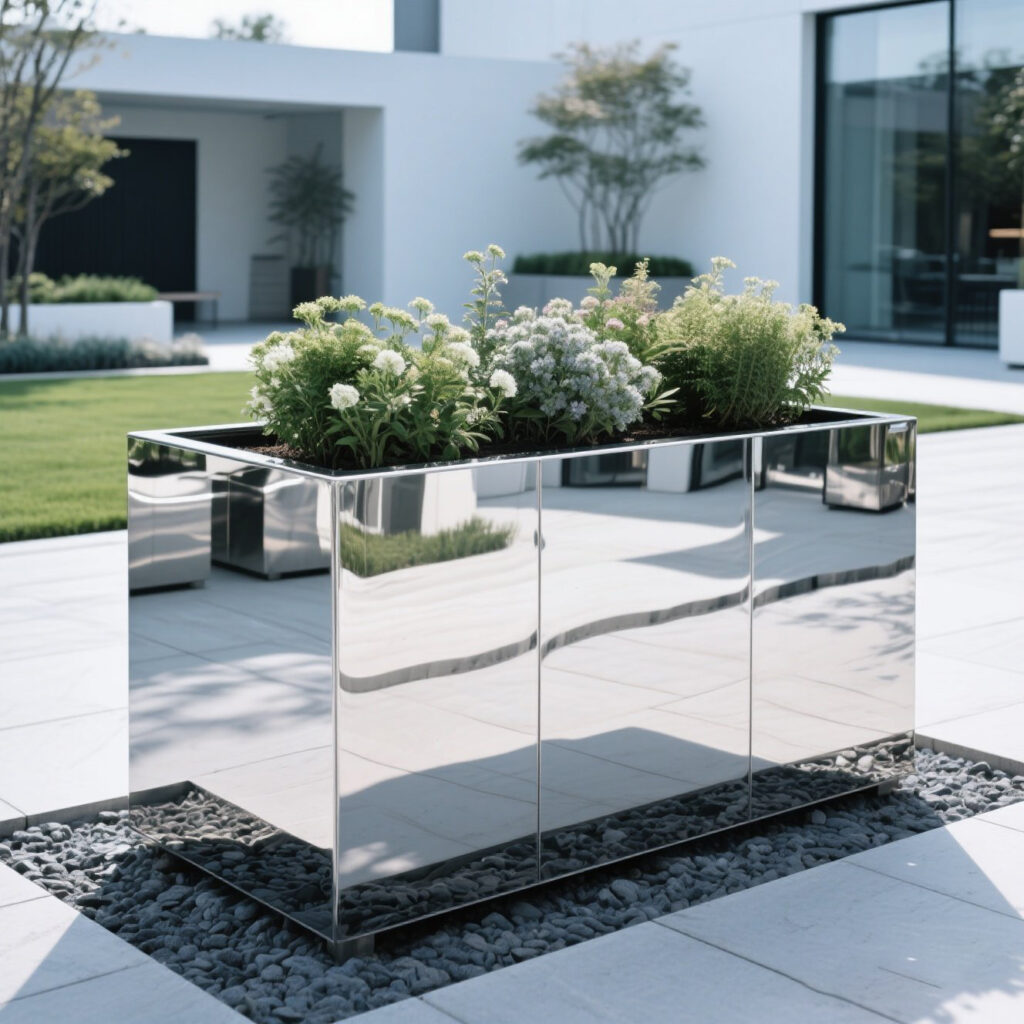 Stainless Steel Planter Pots