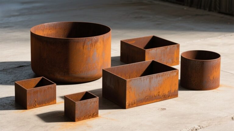 corten steel planters factory