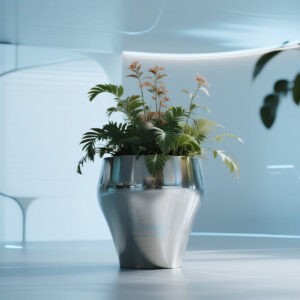 stainless steel planters