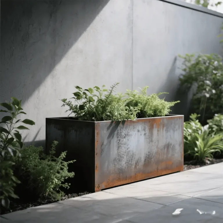 corten steel planter