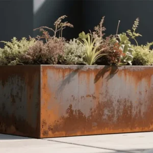 Corten Steel Rectangular Planter