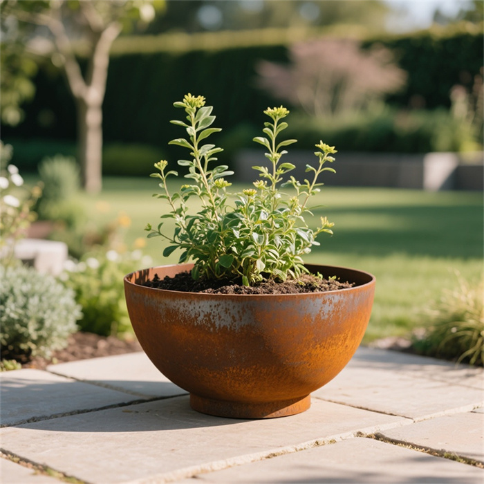 corten steel planter