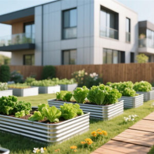 Aluminum planter pot